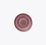 Хлебная тарелка "Аркадия", красный, фарфор, Baccarat